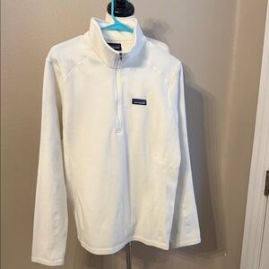 Patagonia Cream Quarter-Zip Fleece